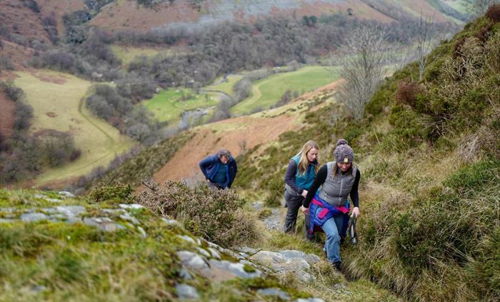 Walking in Cwm Pennant